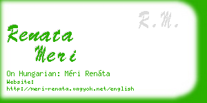 renata meri business card