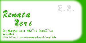 renata meri business card